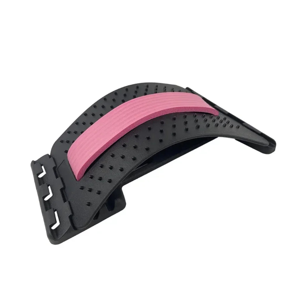 Back Stretcher Massager Multi-Level Adjustable Massager Waist Neck Fitness Lumbar Cervical Spine Support Pain Relief Fitness