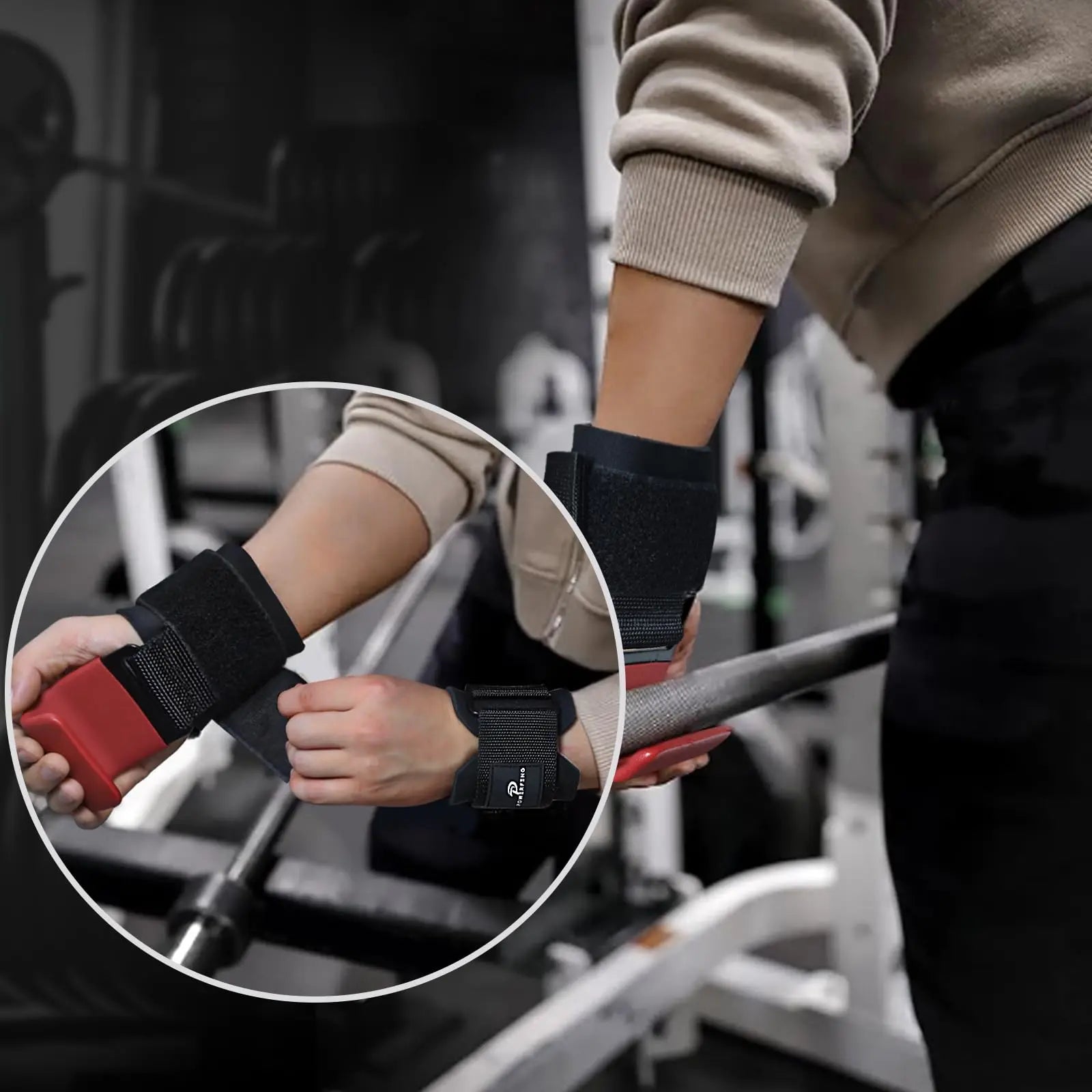 2Pcs Lifting Hook: Lifting Hook Wrist Strap Hand Grip Support Hard Pull Lifting Fitness Gloves for Men and Women