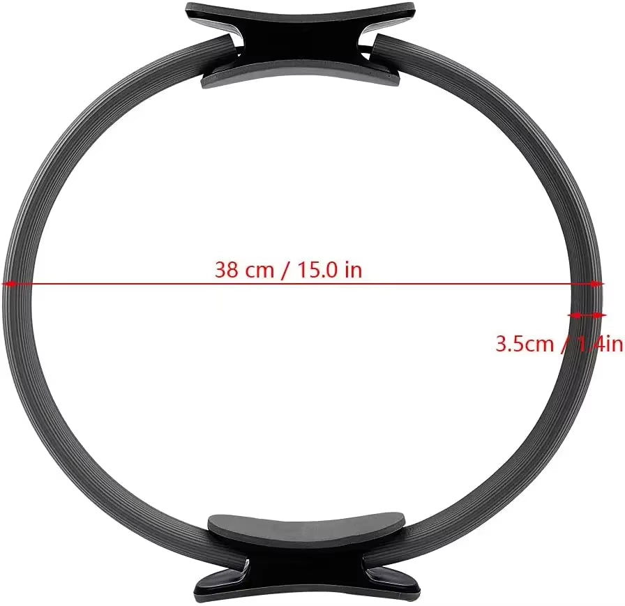 1Pcs Yoga Pilates Ring Non-Slip Sports Resistance Ring Fitness Shaping Ring Pelvic Floor Muscle Training Fitness Yoga Equipment
