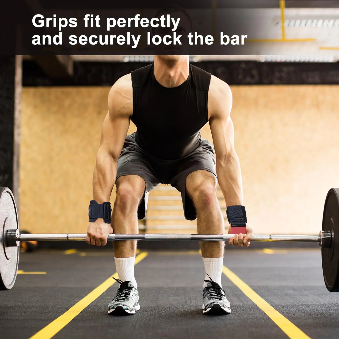 2Pcs Lifting Hook: Lifting Hook Wrist Strap Hand Grip Support Hard Pull Lifting Fitness Gloves for Men and Women