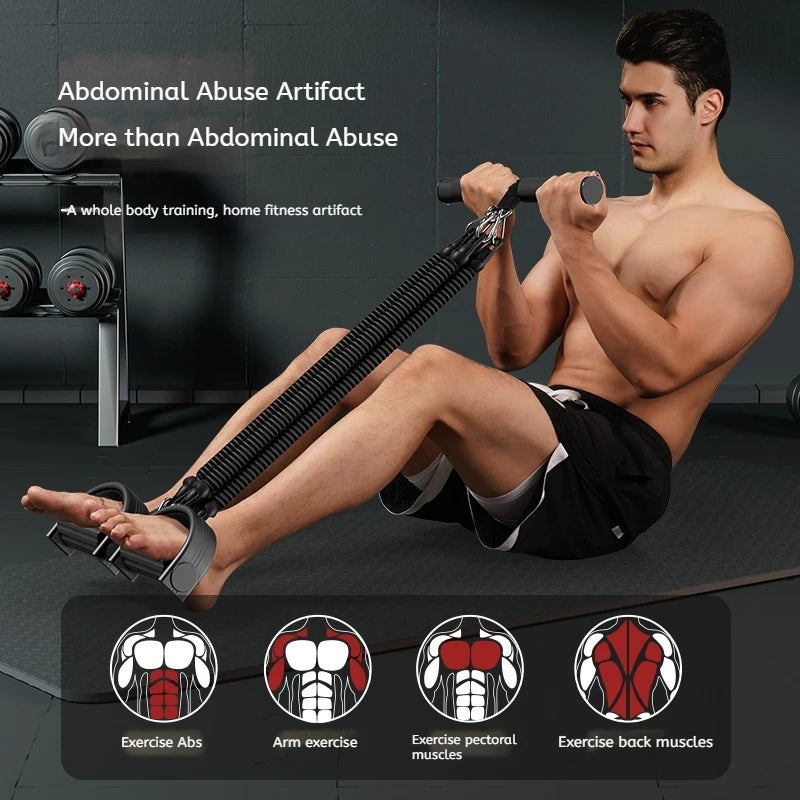 Pedal Tension Rope Back Abdominal Waist Strength Training Pull Rope Gym Equipment Hand Expander
