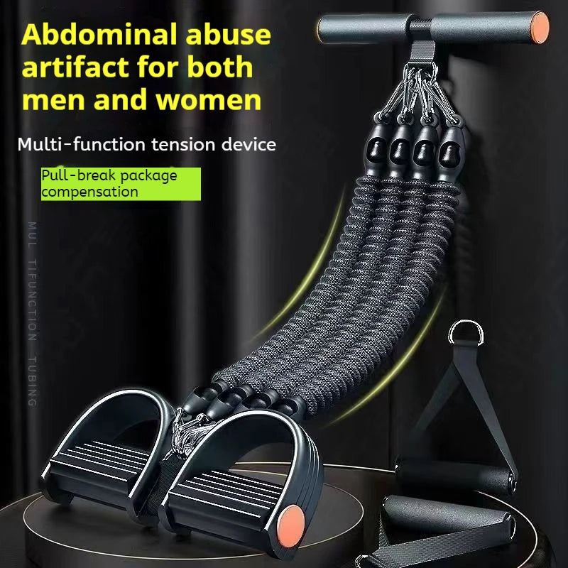 Pedal Tension Rope Back Abdominal Waist Strength Training Pull Rope Gym Equipment Hand Expander