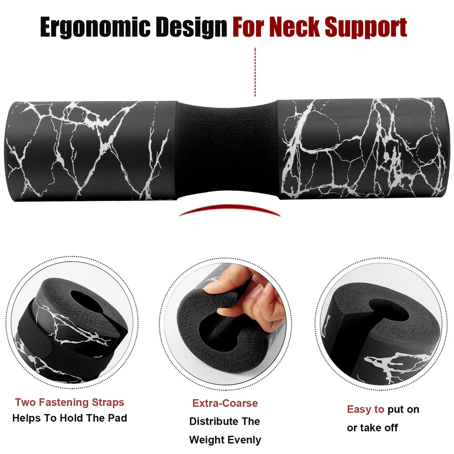 1Pc/1Pair Squat Pad Barbell Pad for Squats Lunges Hip Thrust , Neck Shoulder Protective Pad Support Foam Sponge Bar Pad