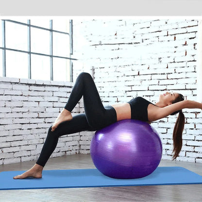 Diameter 45Cm PVC Fitness Balls Yoga Ball Thickened Explosion-Proof Exercise Home Gym Pilates Equipment Balance Ball