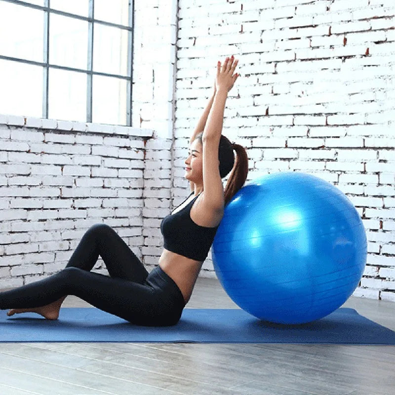 Diameter 45Cm PVC Fitness Balls Yoga Ball Thickened Explosion-Proof Exercise Home Gym Pilates Equipment Balance Ball