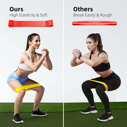 Resistance Bands Set for Home Gym Workout | Sports & Fitness Elastic Bands for Exercise, Pilates, Bodybuilding, Yoga Training Eq