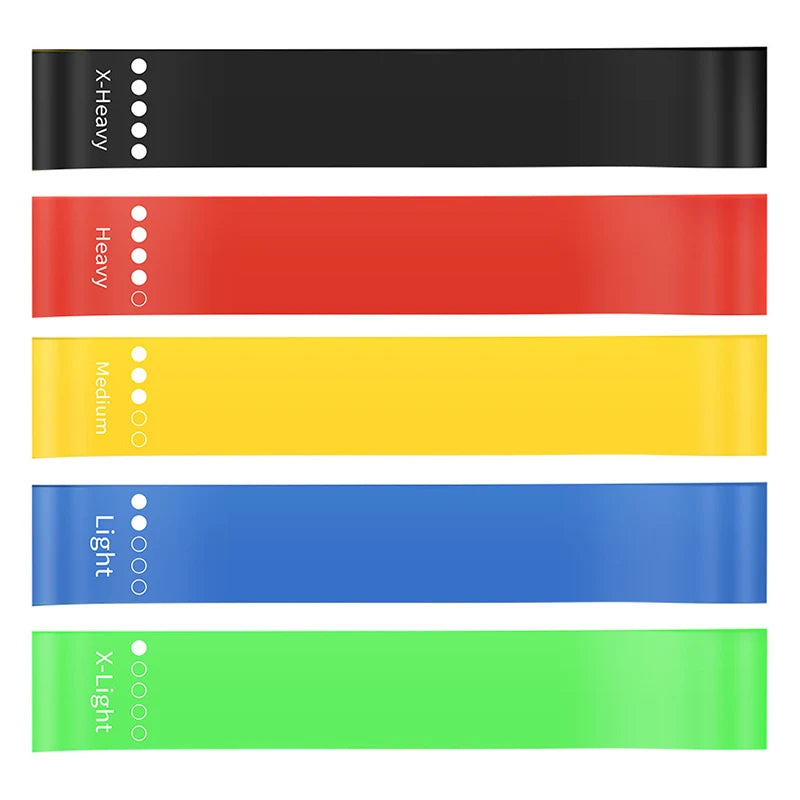 Resistance Bands Set for Home Gym Workout | Sports & Fitness Elastic Bands for Exercise, Pilates, Bodybuilding, Yoga Training Eq