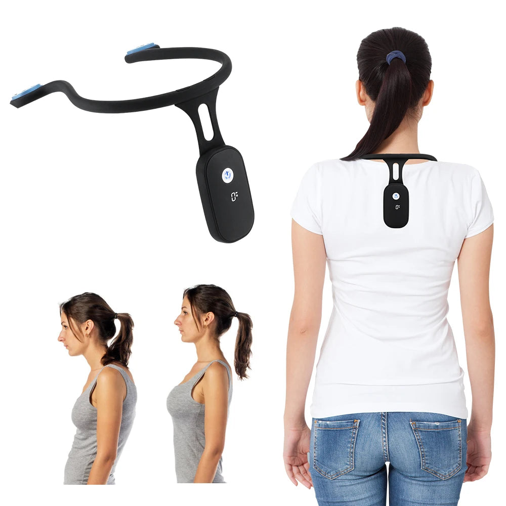 Smart Posture Corrector for Adult Kid Realtime Monitoring Anti-Humpback Neck Back Hump Posture Training Correction Device Health