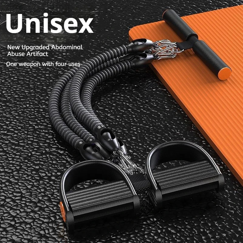 Pedal Tension Rope Back Abdominal Waist Strength Training Pull Rope Gym Equipment Hand Expander