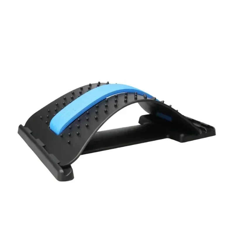 Back Stretcher Massager Multi-Level Adjustable Massager Waist Neck Fitness Lumbar Cervical Spine Support Pain Relief Fitness