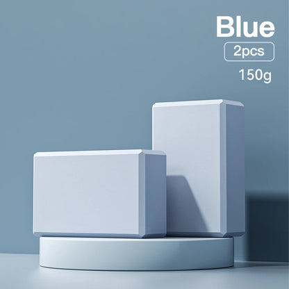 2PCS Yoga Building Blocks Cubes Pilates Bricks Foam Brick Sports Yoga Supplies Exercise Home Exercise Equipment Fitness