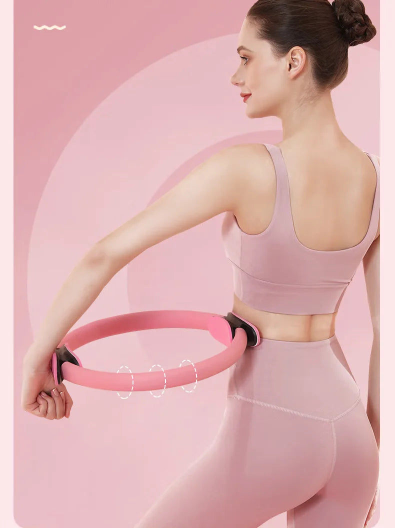 Yoga Fitness Pilates Ring Yoga Ring Open Back Ring Magic Ring Pelvic Floor Muscle Training Yoga Supplies Pilates Ring