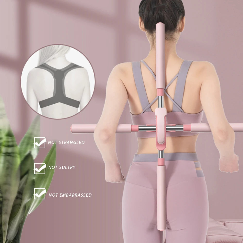 Yoga Hunchback Posture Corrector Adjustable Yoga Sticks Stretching Tool Durable Yoga Hunchback Posture Corrector in Stock