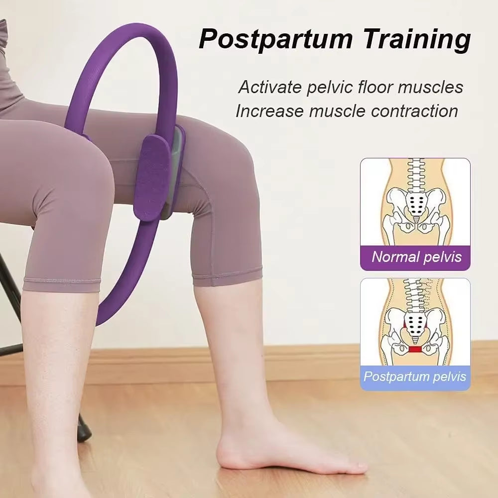1Pcs Yoga Pilates Ring Non-Slip Sports Resistance Ring Fitness Shaping Ring Pelvic Floor Muscle Training Fitness Yoga Equipment