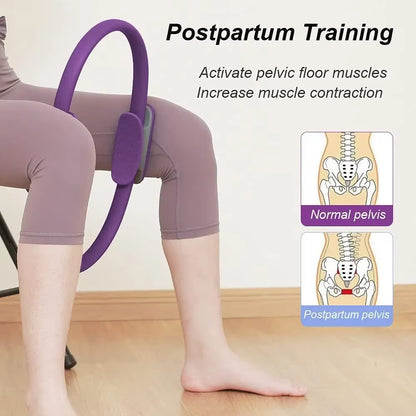 1Pcs Yoga Pilates Ring Non-Slip Sports Resistance Ring Fitness Shaping Ring Pelvic Floor Muscle Training Fitness Yoga Equipment